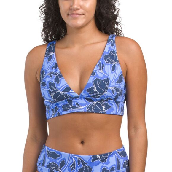 $69.5 TOMMY BAHAMA Modern Palm Blissful Belize Breeze Bikini Swim Top NWT XS/TP - Picture 1 of 6